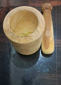 Wooden Okhli Set Just Like New