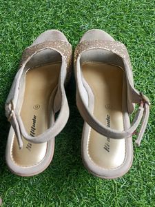 Gold Glitter Flats