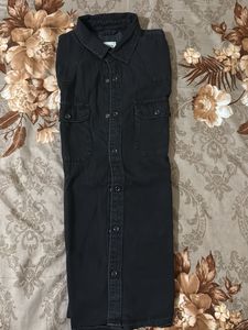 Zara Black Denim Shirt