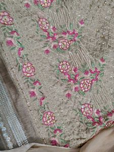Elegant Embroidered Unstitched Suit Set