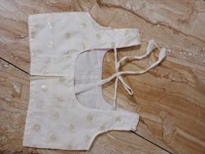 White Lehanga Set With Net Dupatta