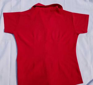 Attractive Red Short Shirt For Women
