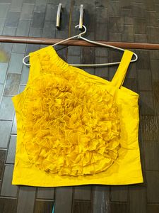 Flowered Crop Top