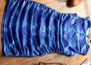 Blue Swirl Mini Dress
