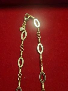 Gold Oval Link Chain Necklace