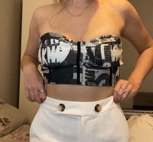 Vintage Graphic Tube Corset