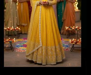 Bright Yellow Flowy Dress