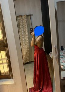Pretty Satin Party Slit Dress🎀❤️💗