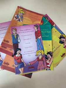 13 Sheets Printed Party Invites