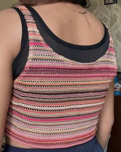 Striped Knit Tank Top