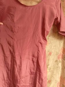 Pink sweetheart neck kurti! 🩷