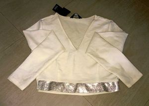 Stylish White Crop Top