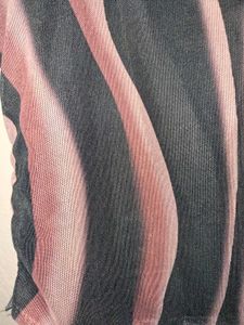 Zara Abstract Print Mesh Top