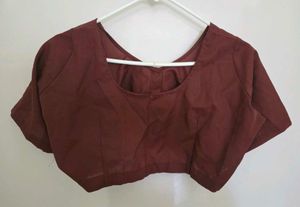 Brand new Coffee brown cotton Blouse
