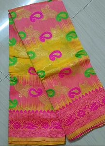Soft Ikkat Jamdani Saree