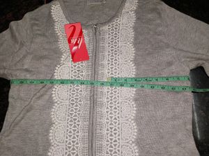 🍓Korean Brand Silver Cardigan 🍓