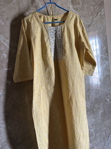 Yellow Kurta And Pyjama Set