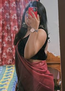 Women Pink &amp; Black Ombre Ready To Wear Saree