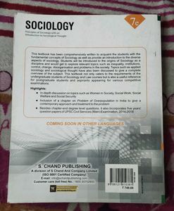 Principles Of Sociology By CN Shankar Rao