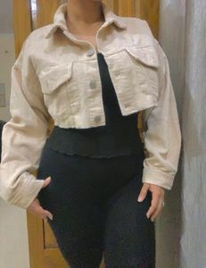 Cropped Corduroy Jacket