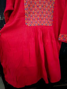 Ethnicity Beautiful ❤️ Rose Colour Kurti💟