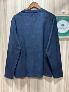 Jeep Thin Fleeced Navy Blue Pullover