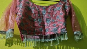 Pink Floral Lehenga Choli Set