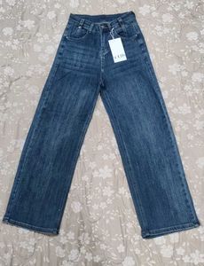 Wide Leg Jeans - Dark Wash