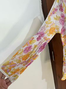Cutest Floral Long Sleeve Kurti!