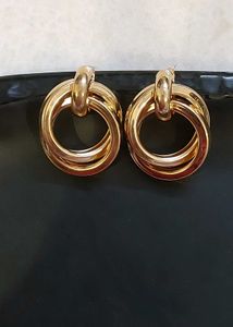 knot gold earrings