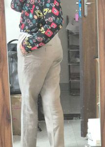 Light Beige Formal Trousers – Size 32(Loose Fit)