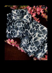 Animal Print Two-Piece Set