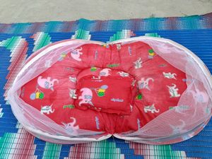 Baby Sleeping Bed With Net And Pillow