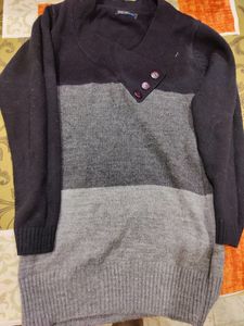 Striped Button Sweater