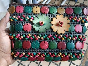 Colorful Beaded Pouch