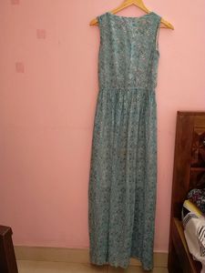 Blue Floral Maxi Dress For Women
