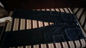 L Size Straight Cargo Jeans