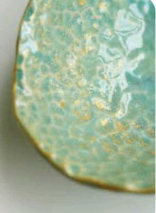 Handmade Trinket Dish - Turquoise &amp; Golden Color ✨