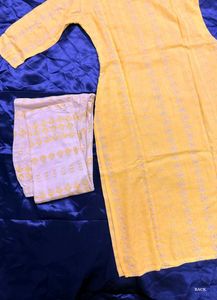 Pastel Yellow Kurta Set