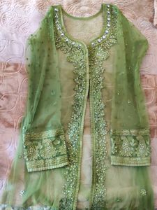 Beautiful Green Sequinned Suit