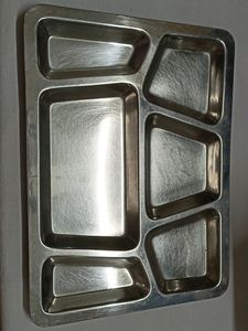 One Big Size Thali With 6 Compartments