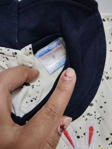 Cute Rabbit Print Baby Dress