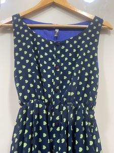 B + Vestry Women’s Flared Heart Printed A- Line Dress