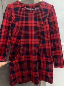 Red &amp; Blue Checkered Dress