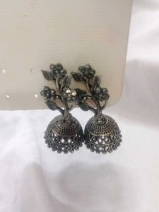 Floral Jhumka Earrings