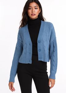 Forever 21 Blue Knit  cardiagn