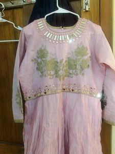Pink Embellished Anarkali Dress