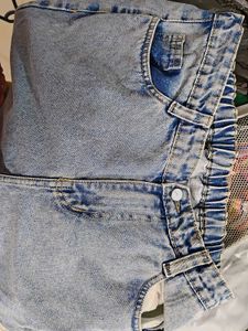 Blue Baggy Boyfriend Jeans