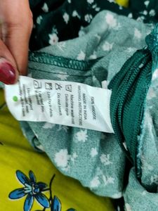 Green Floral Print Jumpsuit