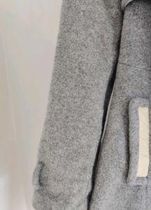 Gray Hooded Coat